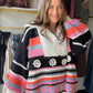 Vibrant Chenille Balloon Sleeve Pullover