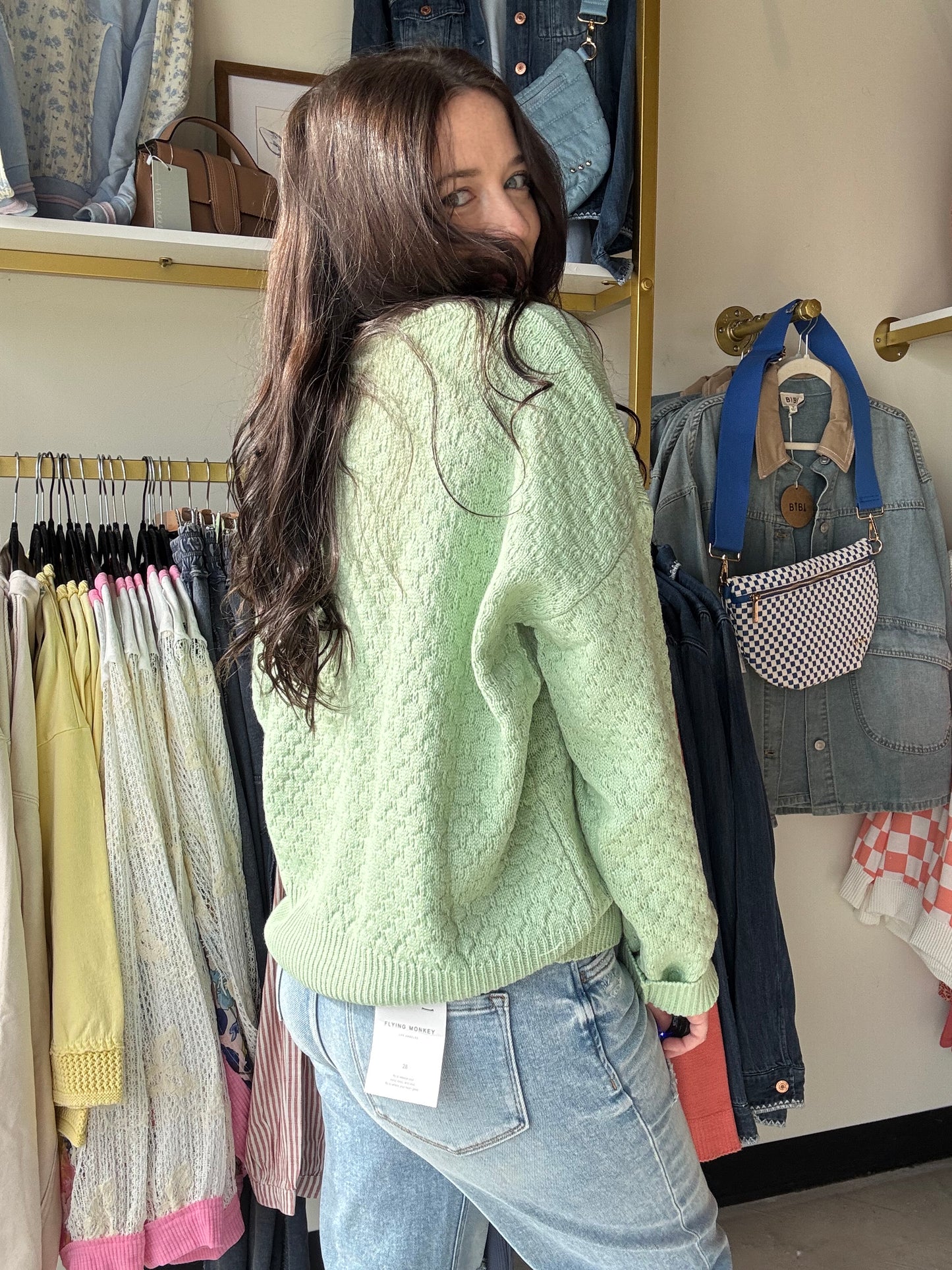 Spring Leaf Gianna Crewneck Sweater