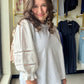 Heather Grey Accent Sleeve Pullover