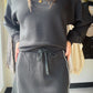 Piping Detail Knit Skort