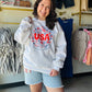 White USA Crewneck
