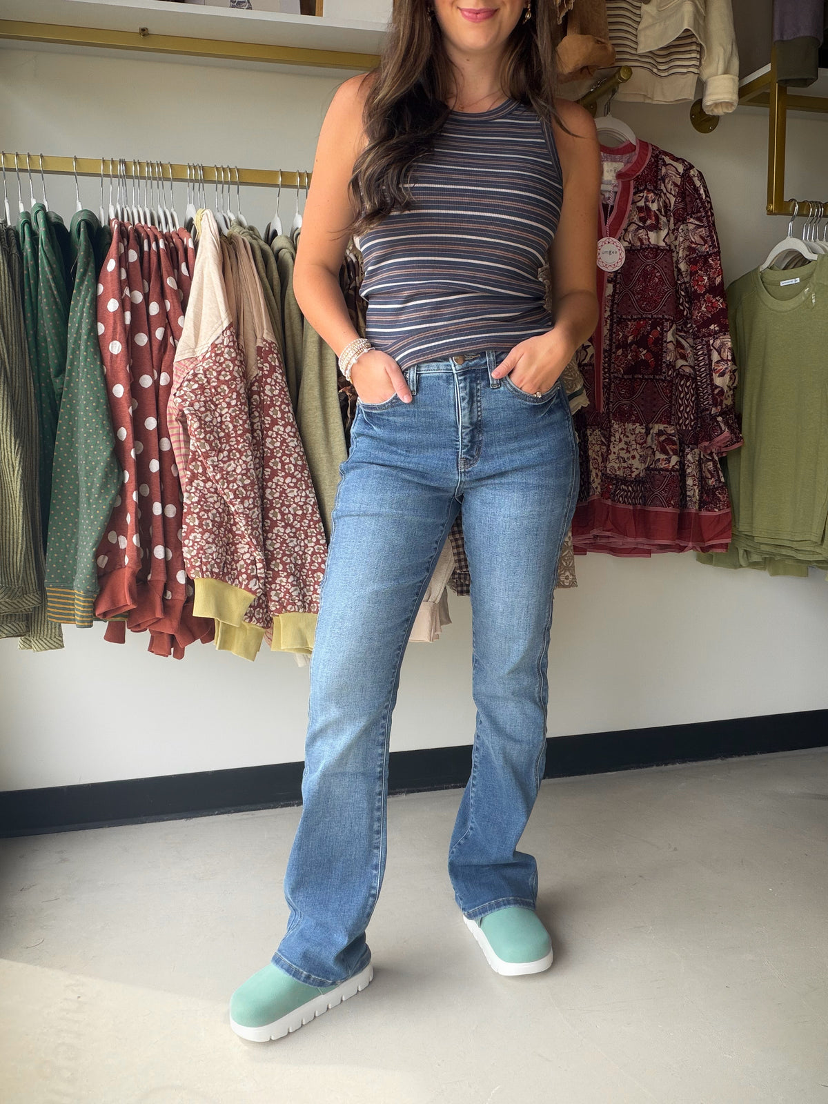 Mia Seam Detail Slimmers Bootcut