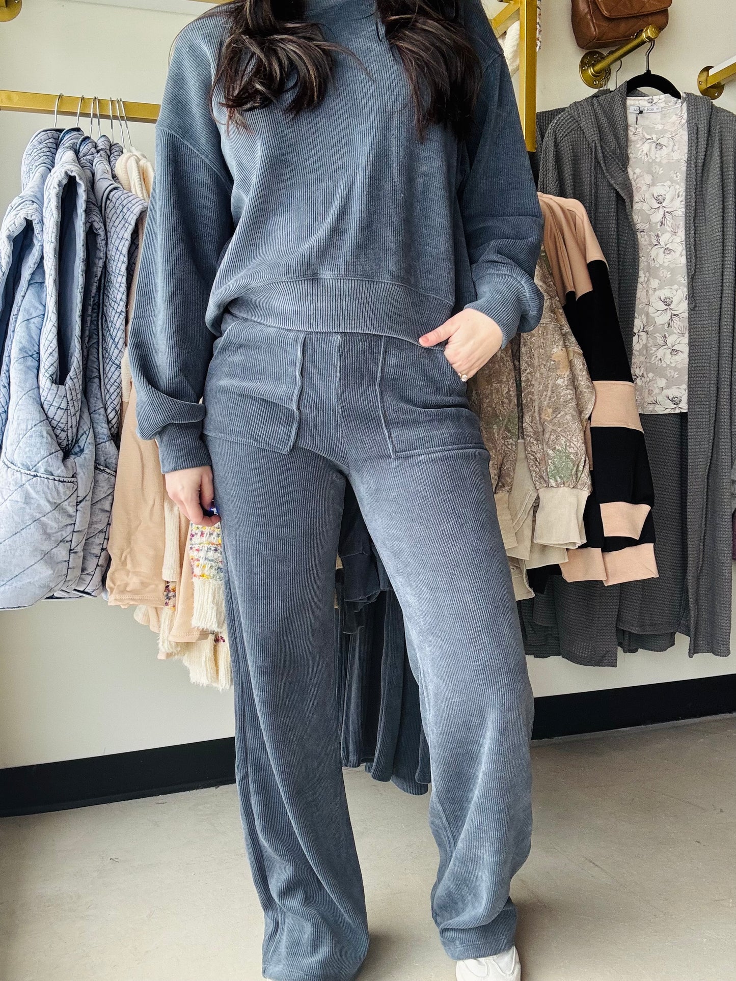 Denim Corduroy Lounge Pants