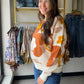 Floral Intarsia Crewneck Sweater