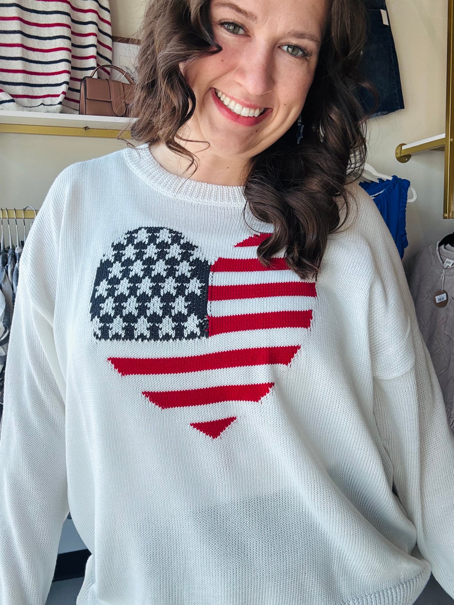 American Heart Flag Sweater