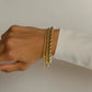 Gold Adjustable Bracelet - 8mm