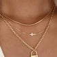 18K STAINLESS STEEL TARNISH FREE LAYERED NECKLACE | 40NK371