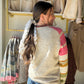 Pink Accent Sleeve Sweater
