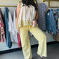 Yellow High Rise Baggy Denim
