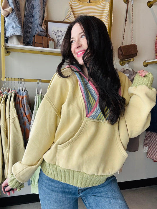 American Pear Washed Terry Hoodie