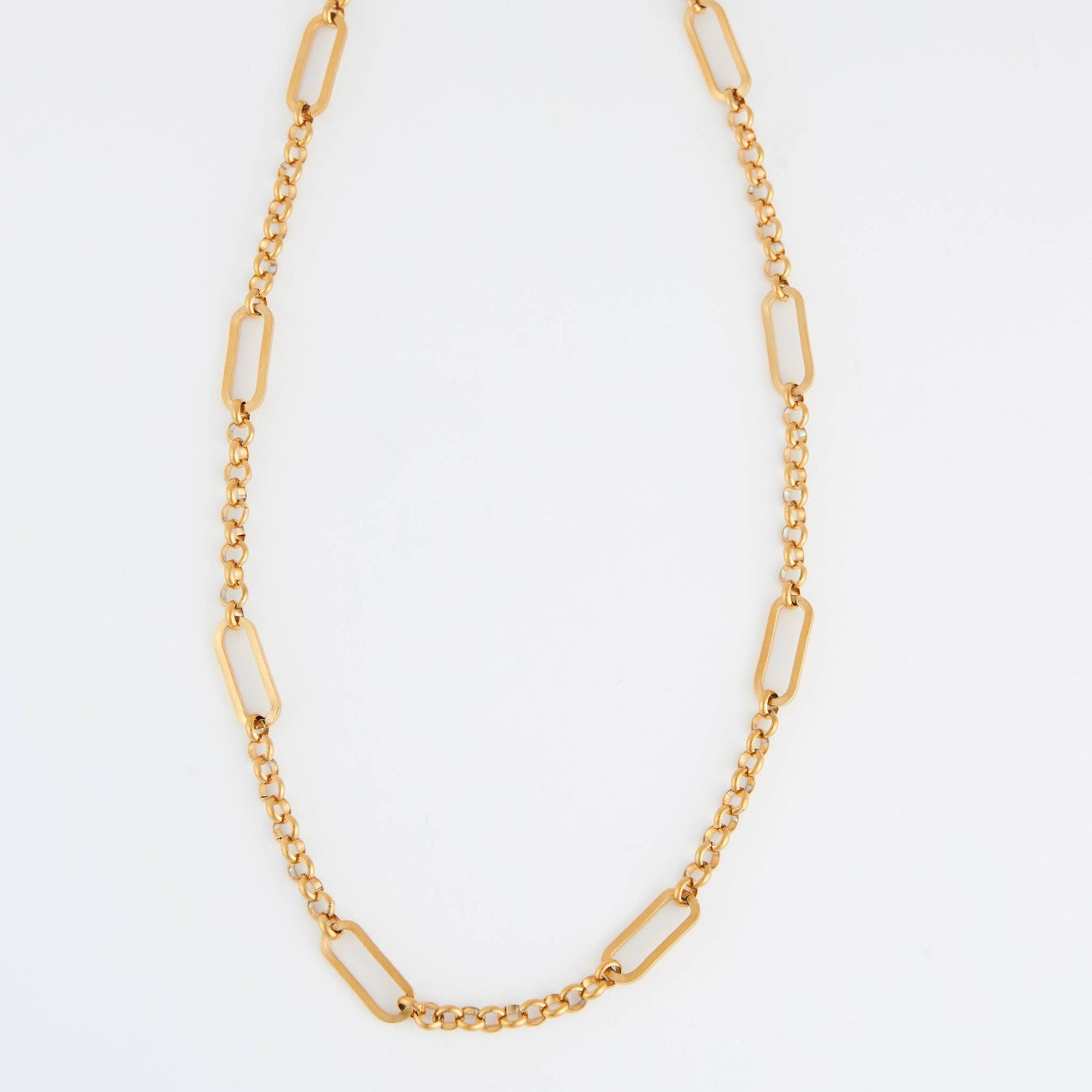 Waterproof Necklace 20" Rolo Link Bar Station Narelle