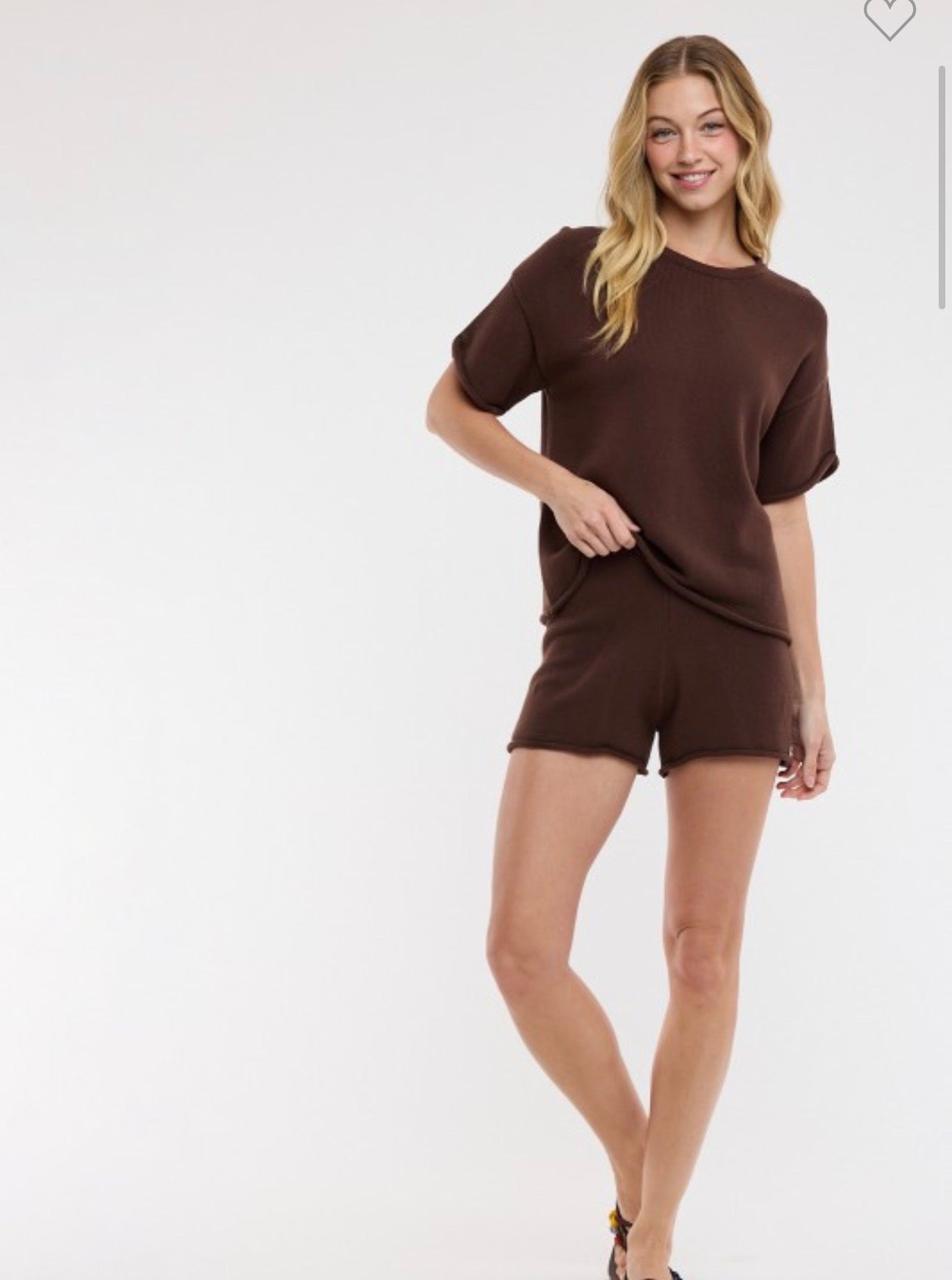 Espresso Sweater Shorts