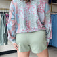 Sage Drawstring Knit Shorts
