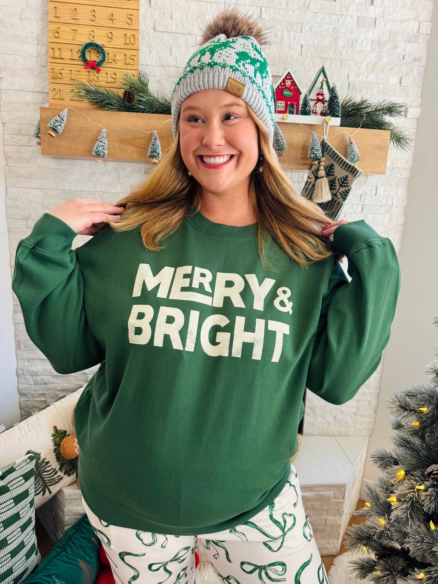 Merry & Bright Forest Crewneck