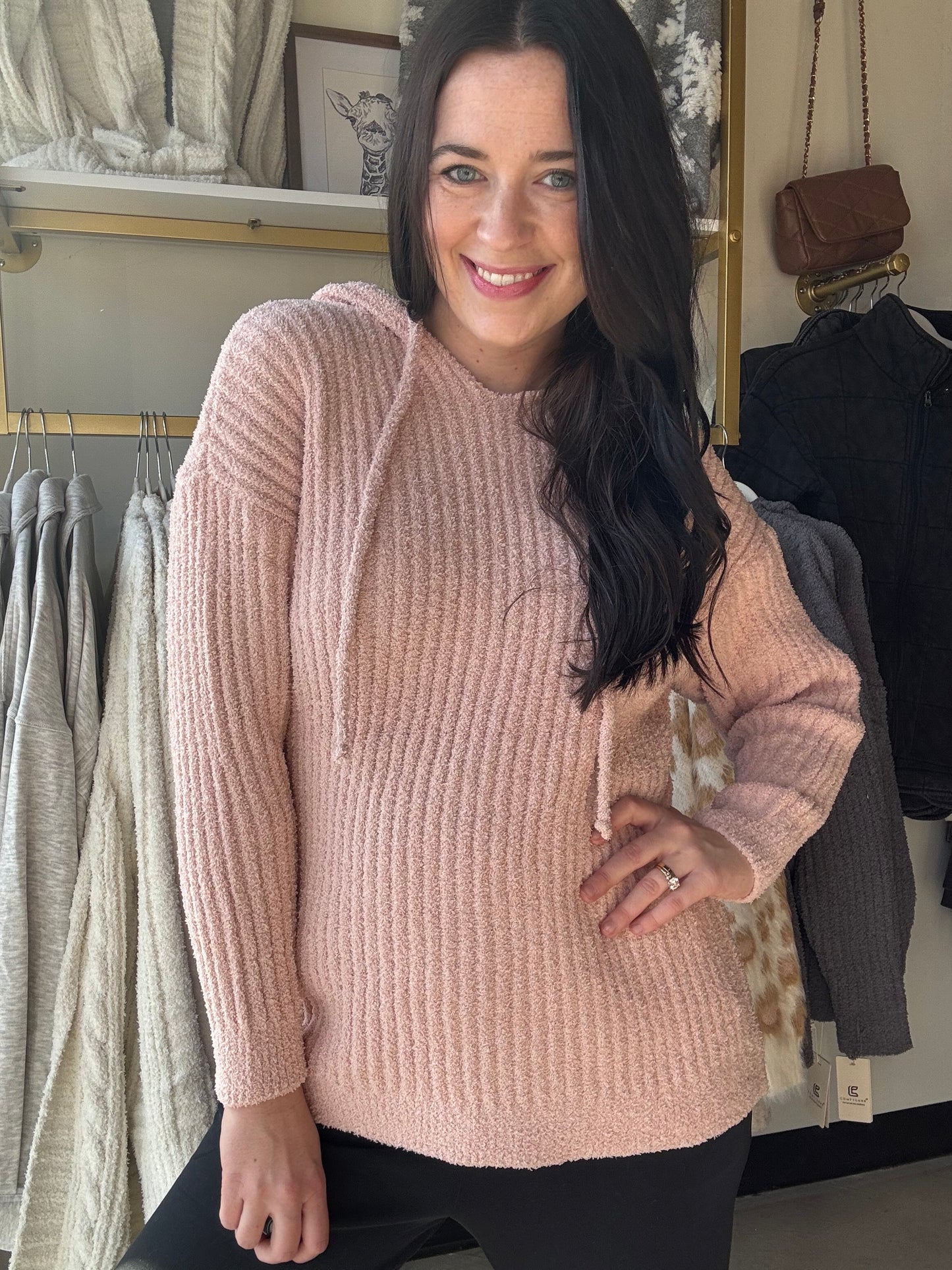 Pink Luxe Hoodie Sweater