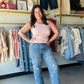 Soft Pink Ribbed Knit Tank