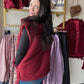 Wine Linden Sherpa Vest