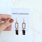 Raya Black and Gold Flake Earrings