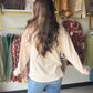 Natural Chainstitch Embroidery Pullover