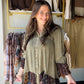 Vintage Bohemian Puffed Sleeve Top