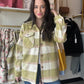 Green & Cream Plaid Jacket