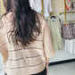 Natural Crochet Dolman Cardigan