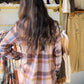 Tan & Periwinkle Plaid Shacket