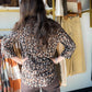 Brown Leopard 3/4 Sleeve Top