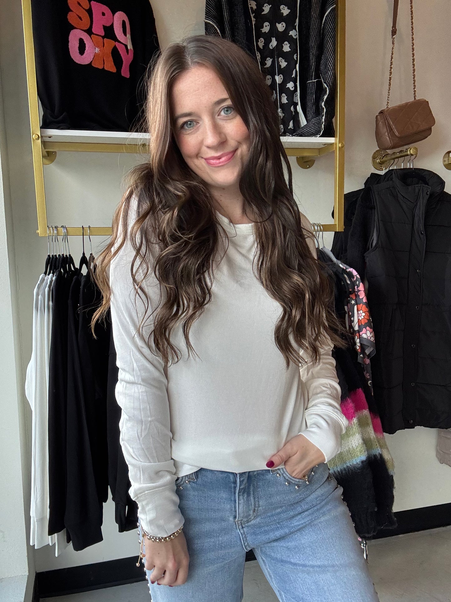White Stacey Top