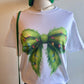 Green Grinchy Bow Tee