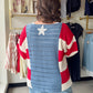 Stars & Stripes Crochet Sweater