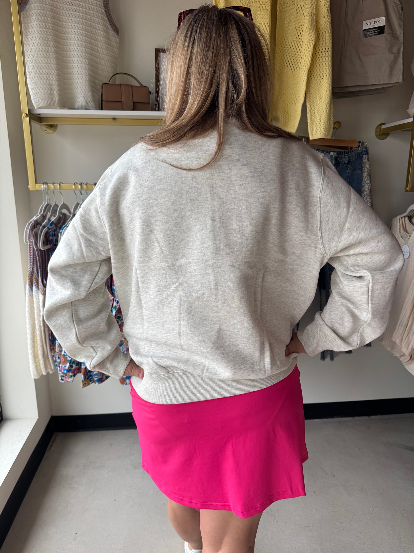 Oatmeal Mock Neck - Lakegirl