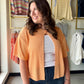 Apricot Short Sleeve Cardigan