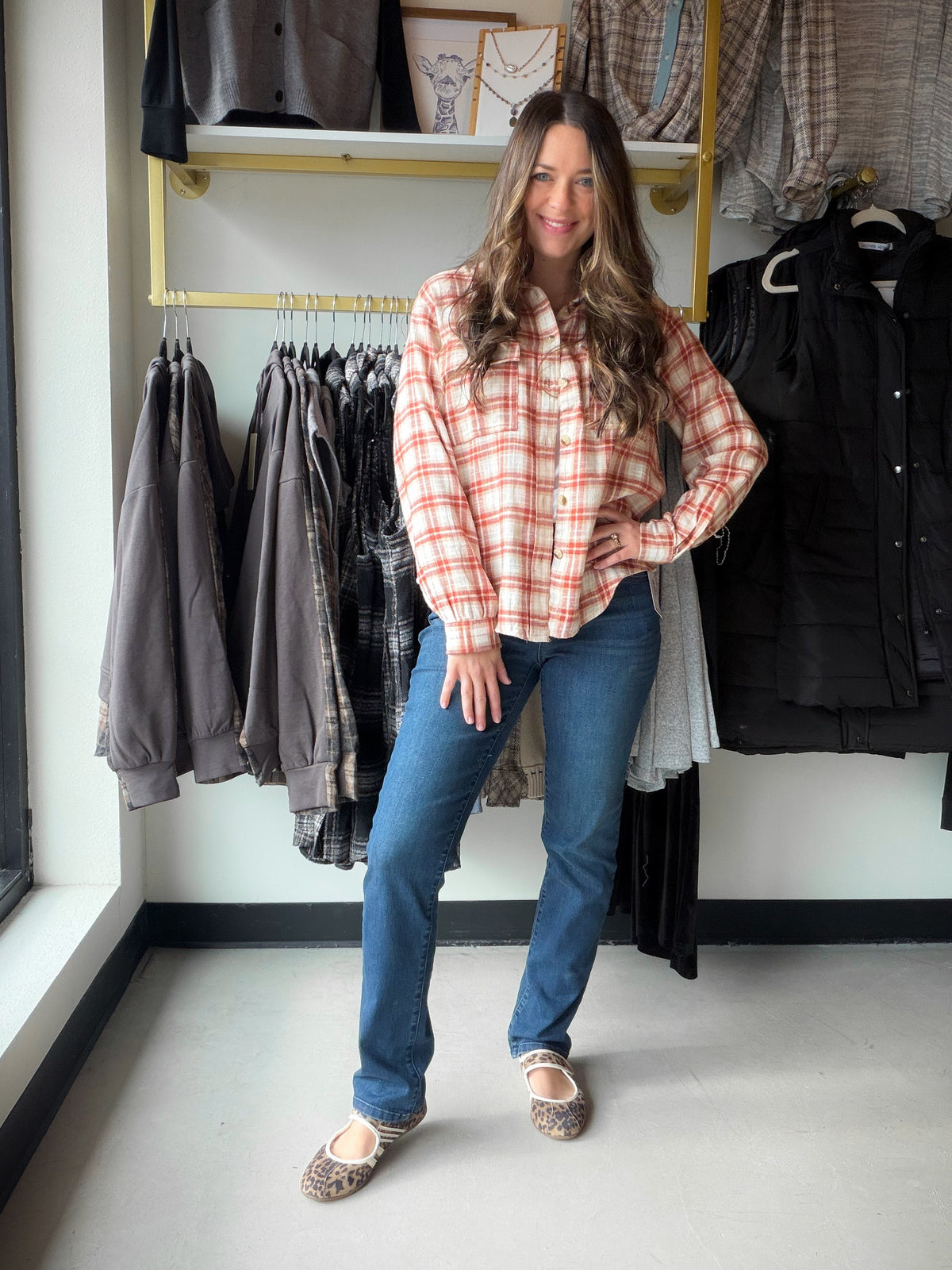 High Rise Straight Leg Jean