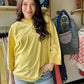Yellow Mineral Wash Pullover