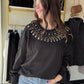 Embellished Black Pullover