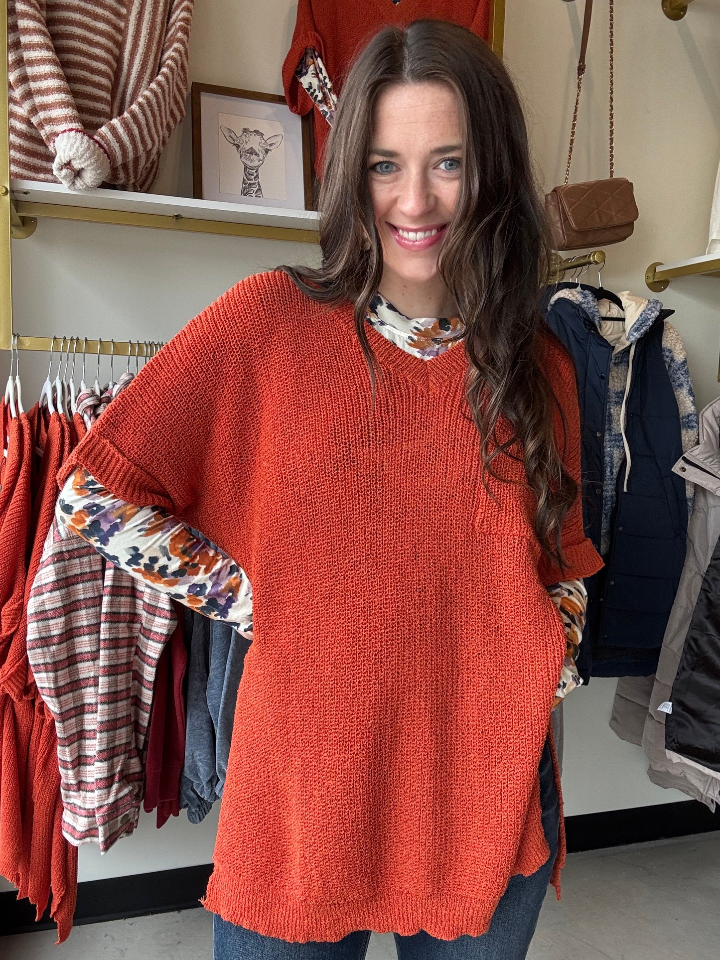 Pumpkin Annie Knit Top