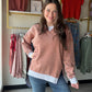 Rust Acid Wash Pullover