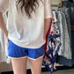 Blue & White Everyday Shorts