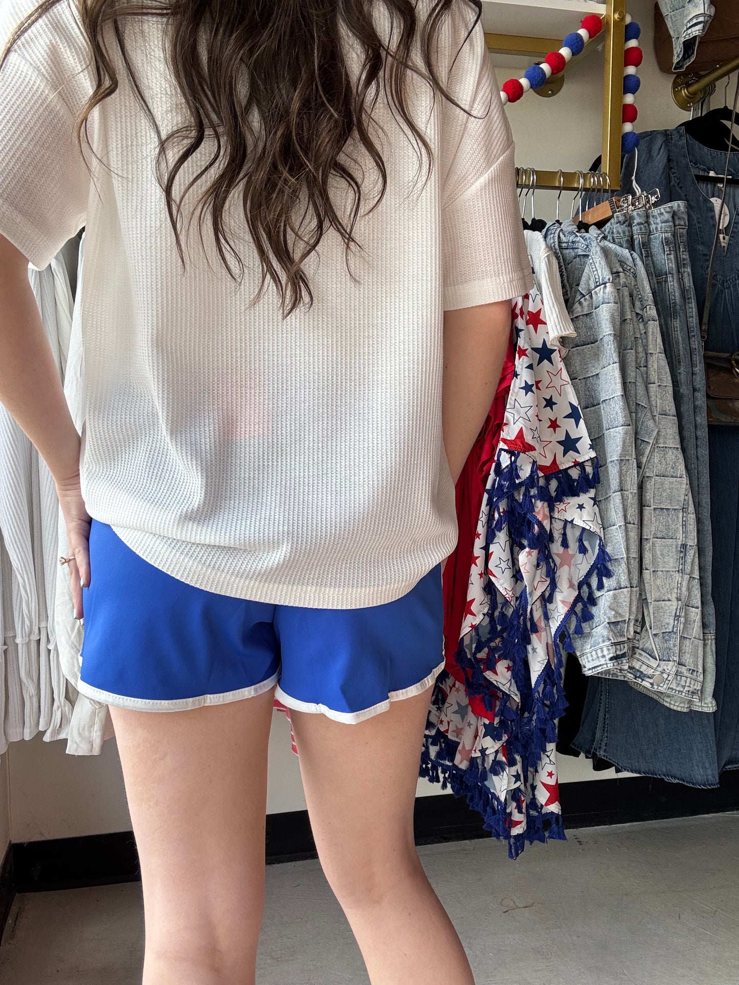Blue & White Everyday Shorts