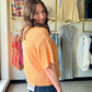 Apricot Short Sleeve Cardigan