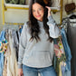 Charcoal Striped Tatum Hoodie