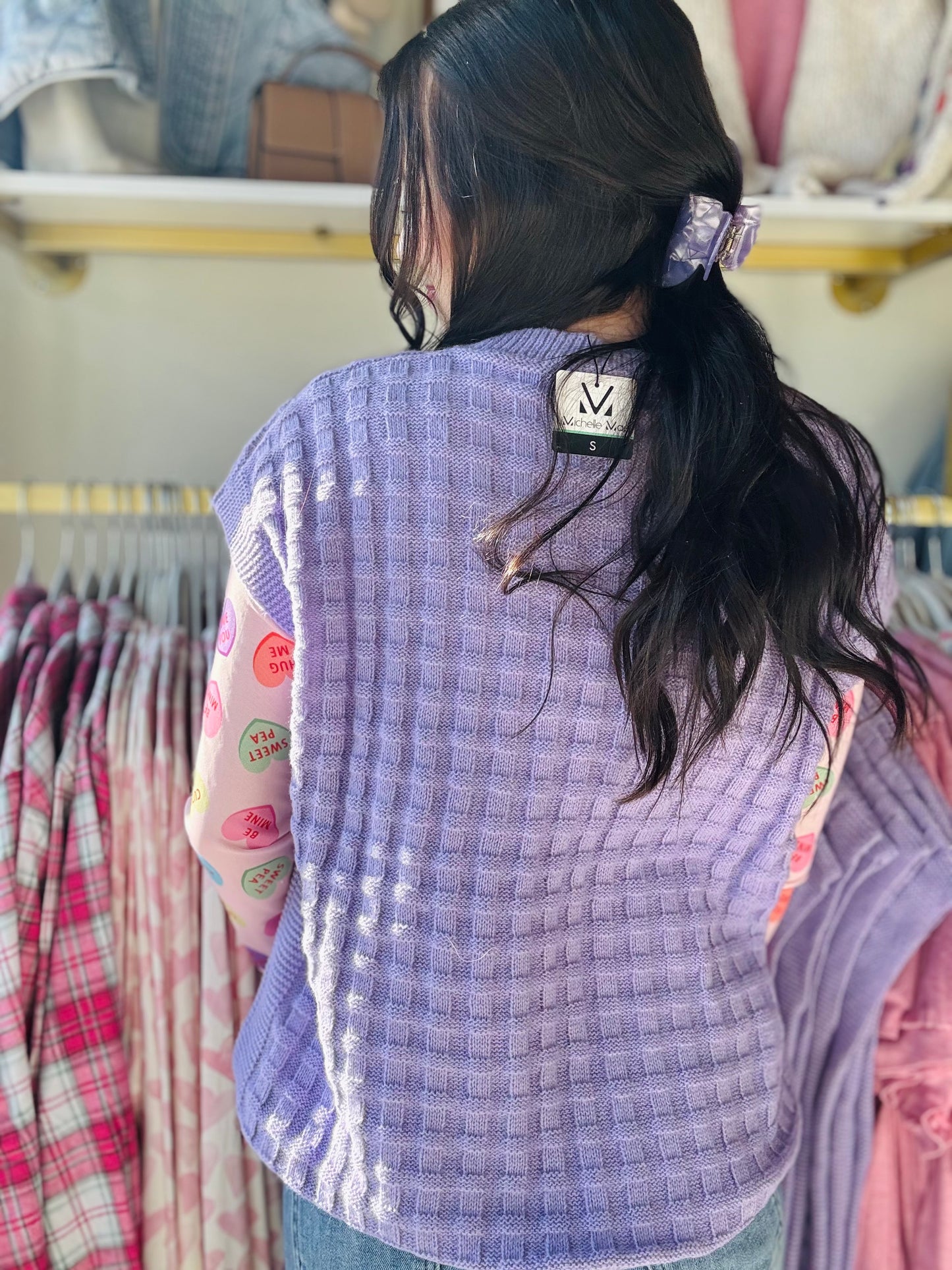 Lavender Kelly Knit Sweater