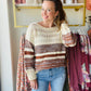 Brown Woven Accent Sweater