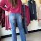 Brooke Embroidered Wide Leg Jeans