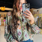 Boho Mosaic Button Down Blouse
