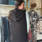Black Hooded Vest