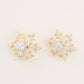 Christmas Snowflake Earrings Spinning Holiday Post Stud