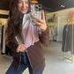 Neutral Purple Block Full Zip