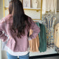 Eggplant Acid Wash Pullover